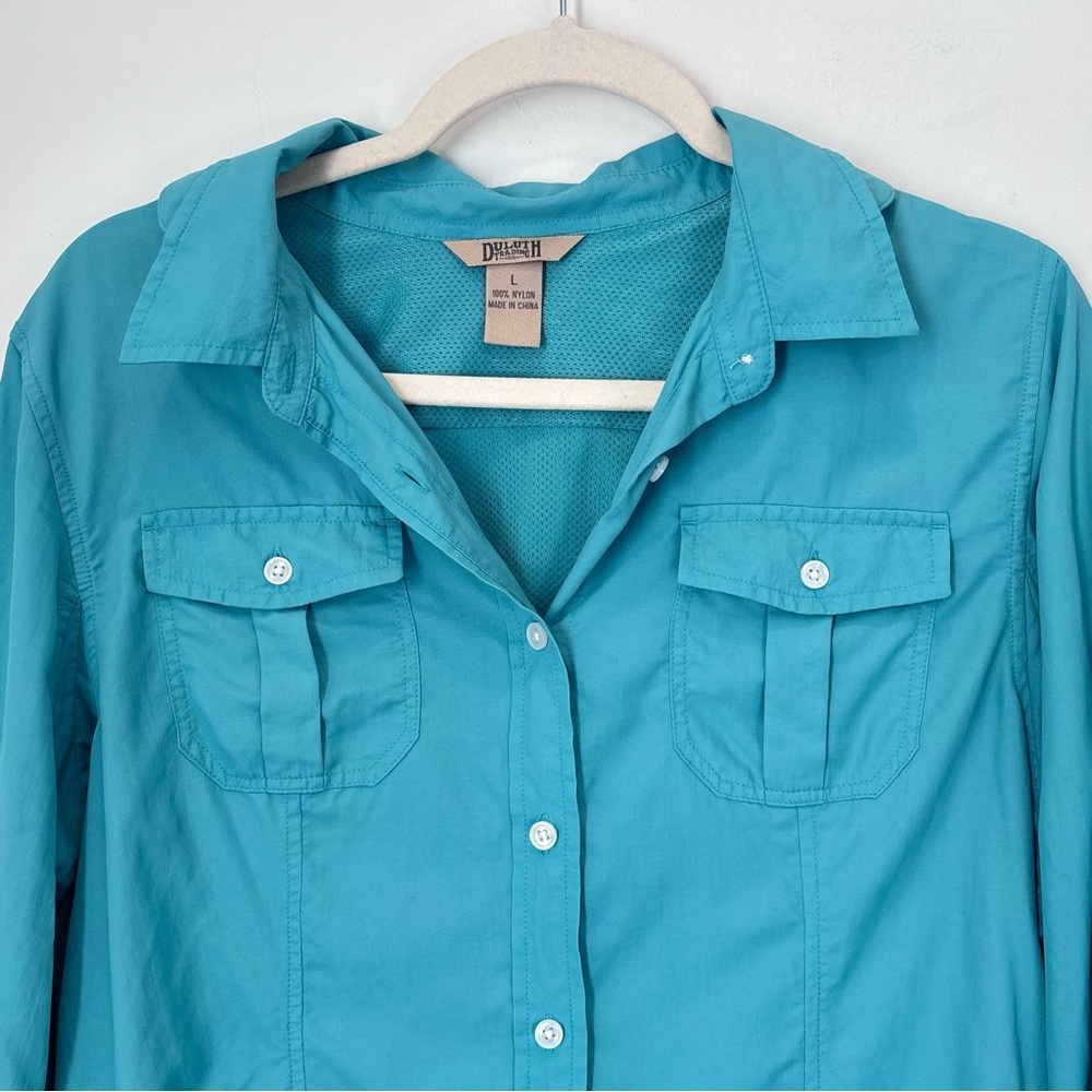 Duluth Women's 100% Nylon Shirt Size Large - Hiking Outdoor Active Fishing  H11 - Picture 9 of 16